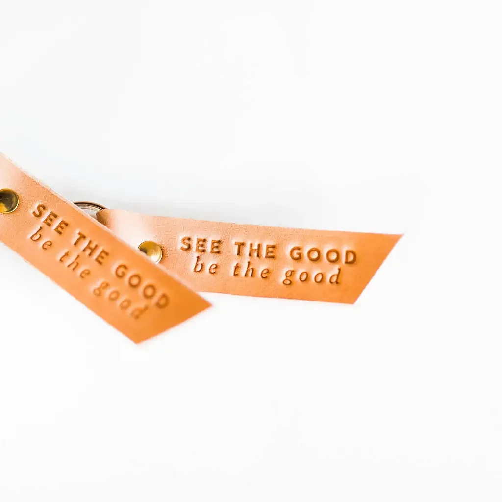 See the Good | Leather Key Fob