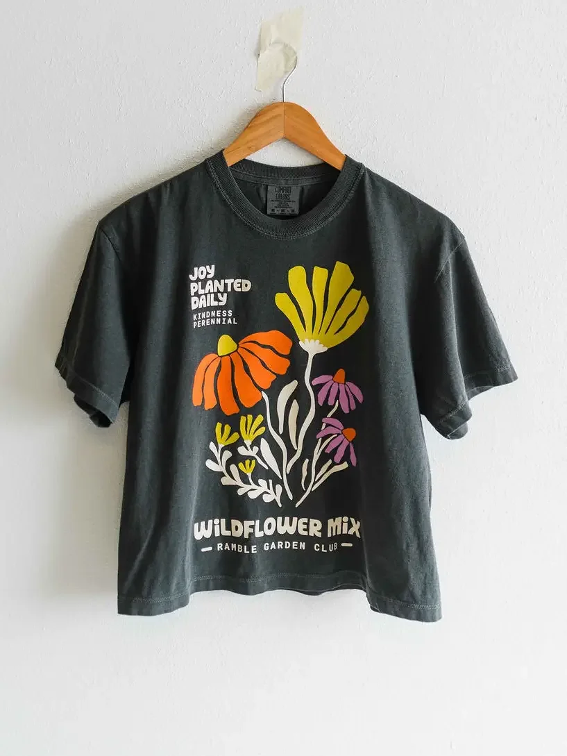 Joy Wildflower | Pepper Boxy Cropped Tee