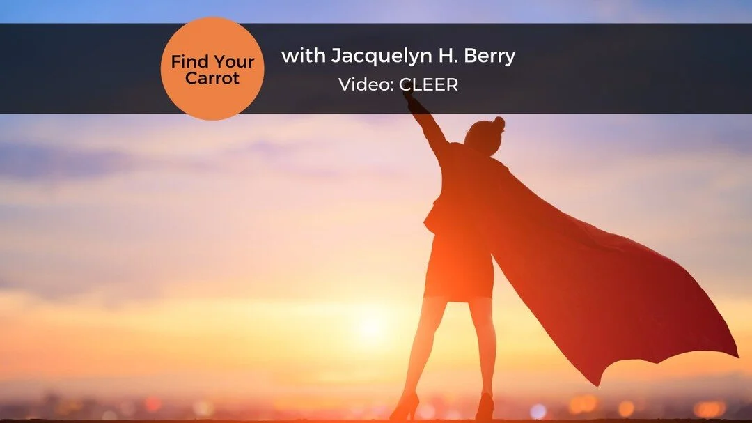VIDEO - Find Your Carrot: CLEER
The hardest part of reaching goals is not the journey but deciding what your goal should be in the first place. This video provides guidance on how to set CLEER goals.
https://youtu.be/vZ7KzhfA_Q8
#findyourcarrot #vide