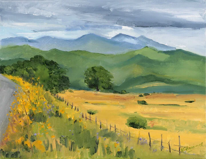 Pecos- Oil on canvas 14"x17" (with frame)