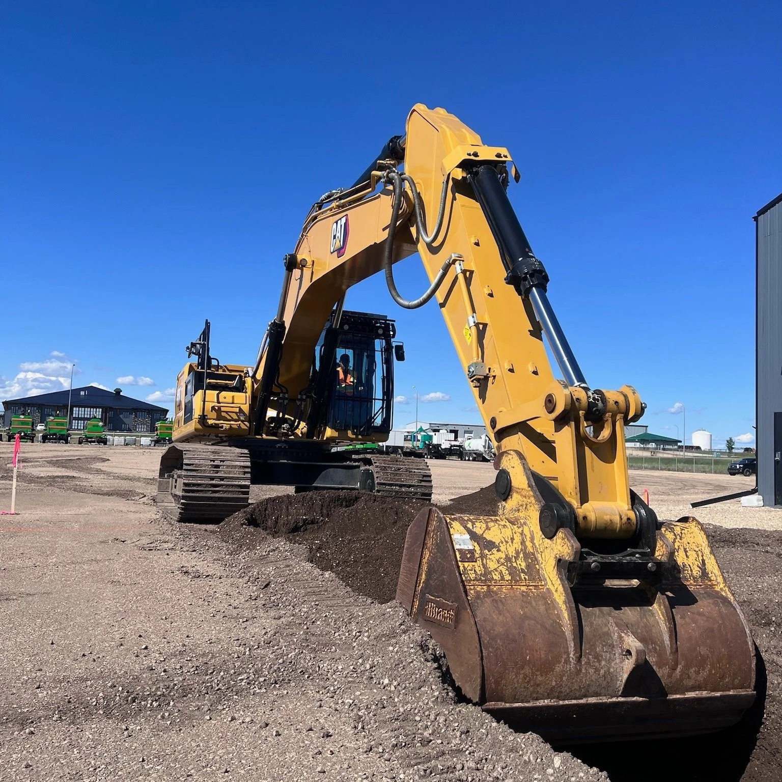 Every build starts with the dirt. Jeff is digging under a wide blue Peace Country sky as the foundation gets underway on our latest project.
Your build starts with a conversation.  Visit us at www.blackrockhomes.ca
#GrandePrairie #YQU #PeaceCountry #