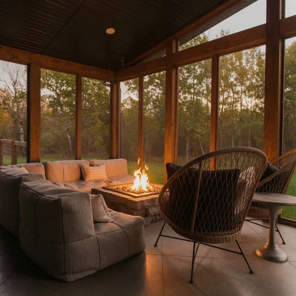 There is something special about evenings spent in your screened-in patio. A low fire, good company, and the quiet comfort of knowing the mosquitoes are losing their minds trying to reach you.  Bring us your vision and we'll build it &mdash; blackroc