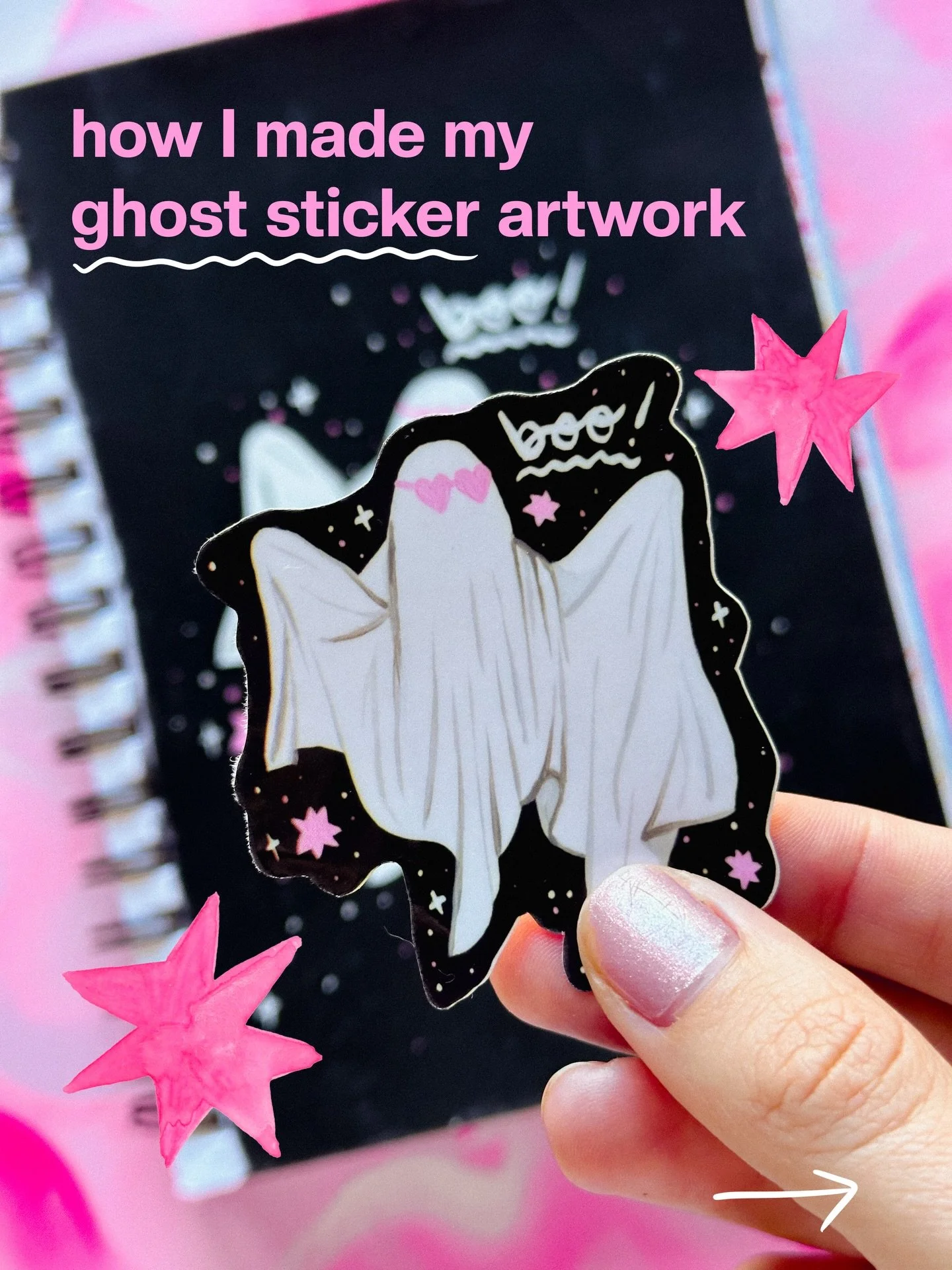 would you believe me if I said I had NEVR painted fabric before I did this ghost artwork 👻

Last year when I was creating my Halloween collection I thought it would be fun to have something with a sheet ghost but I was SO SCARED to try and paint the