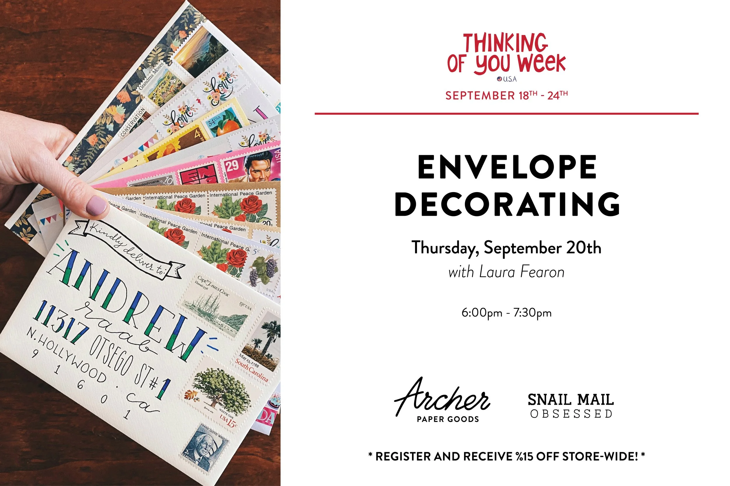 Envelope Decorating with Laura Fearon