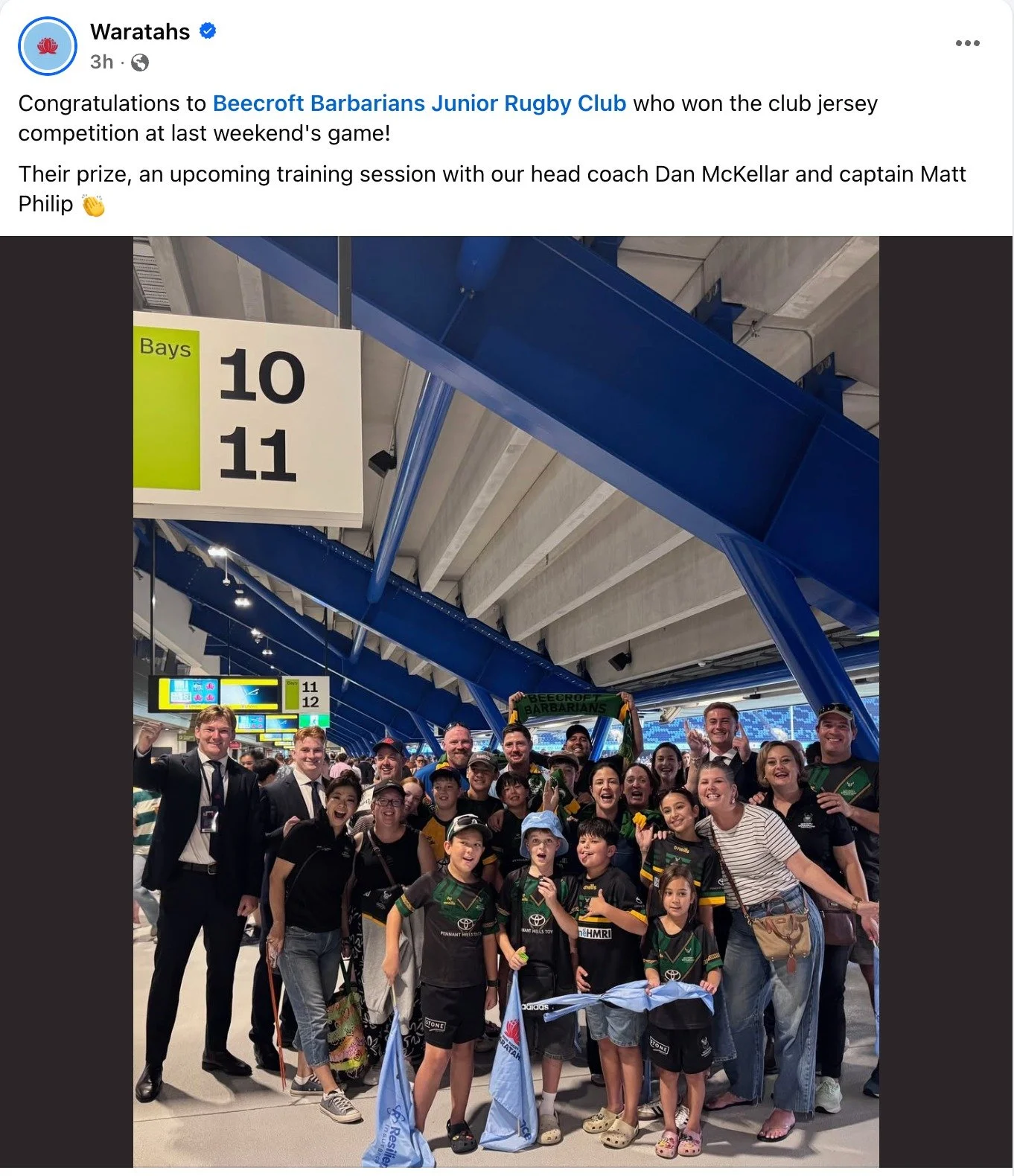 🏉 BIG NEWS FOR BEECROFT BARBARIANS!

Last weekend many of our players and families were at @allianzstadium supporting the @nswwaratahs vs @hurricanesrugby &hellip;

And thanks to that incredible support 👏

💙 The NSW Waratahs are coming to Beecroft