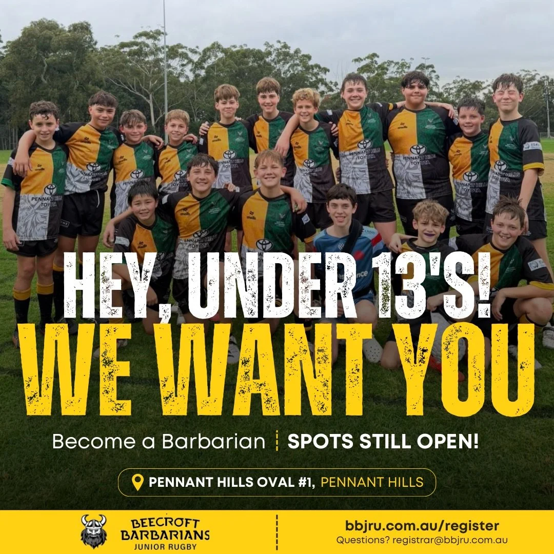 Our Barbarians U13s squad is already underway this season, and we&rsquo;re still welcoming committed players to join the team.

Whether you&rsquo;re already playing rugby or looking for a new challenge, this is a team focused on development, teamwork