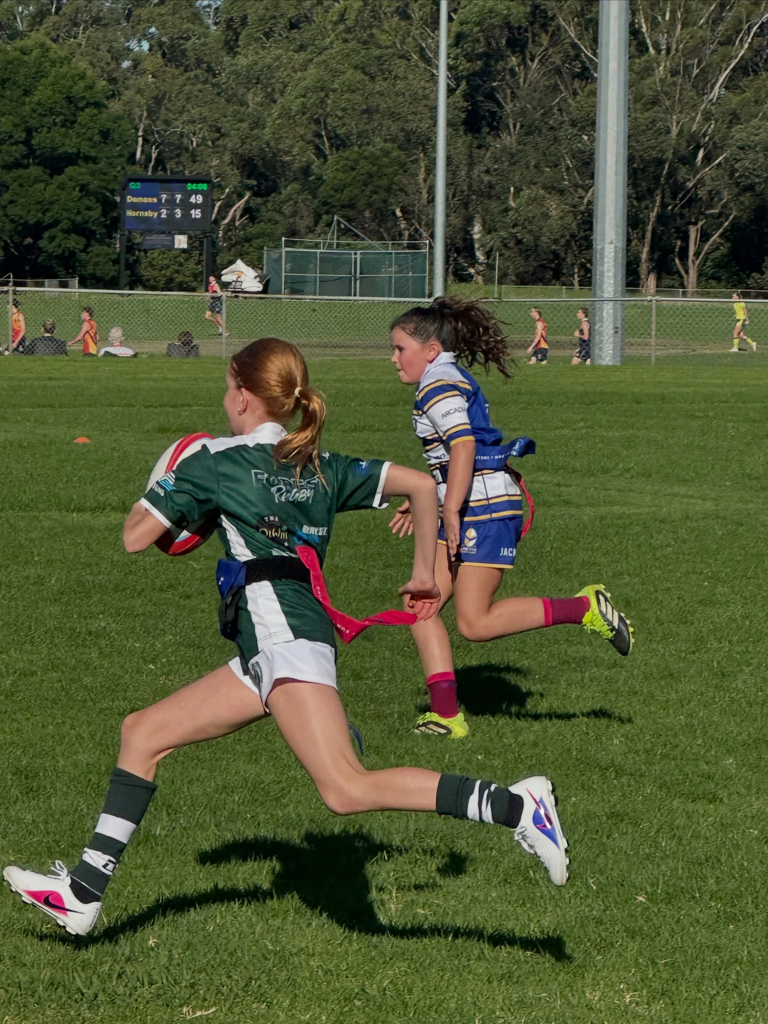 🏉 GIRLS TRI TAG AT BEECROFT 💚💗

A week of wet weather across Sydney washed out most sport &mdash; but Beecroft held up for Round 2.

We made lemonade.

Two hours of girls from across Sydney in the sunshine.

Running. Tagging. Playing Tri Tag.

Fas