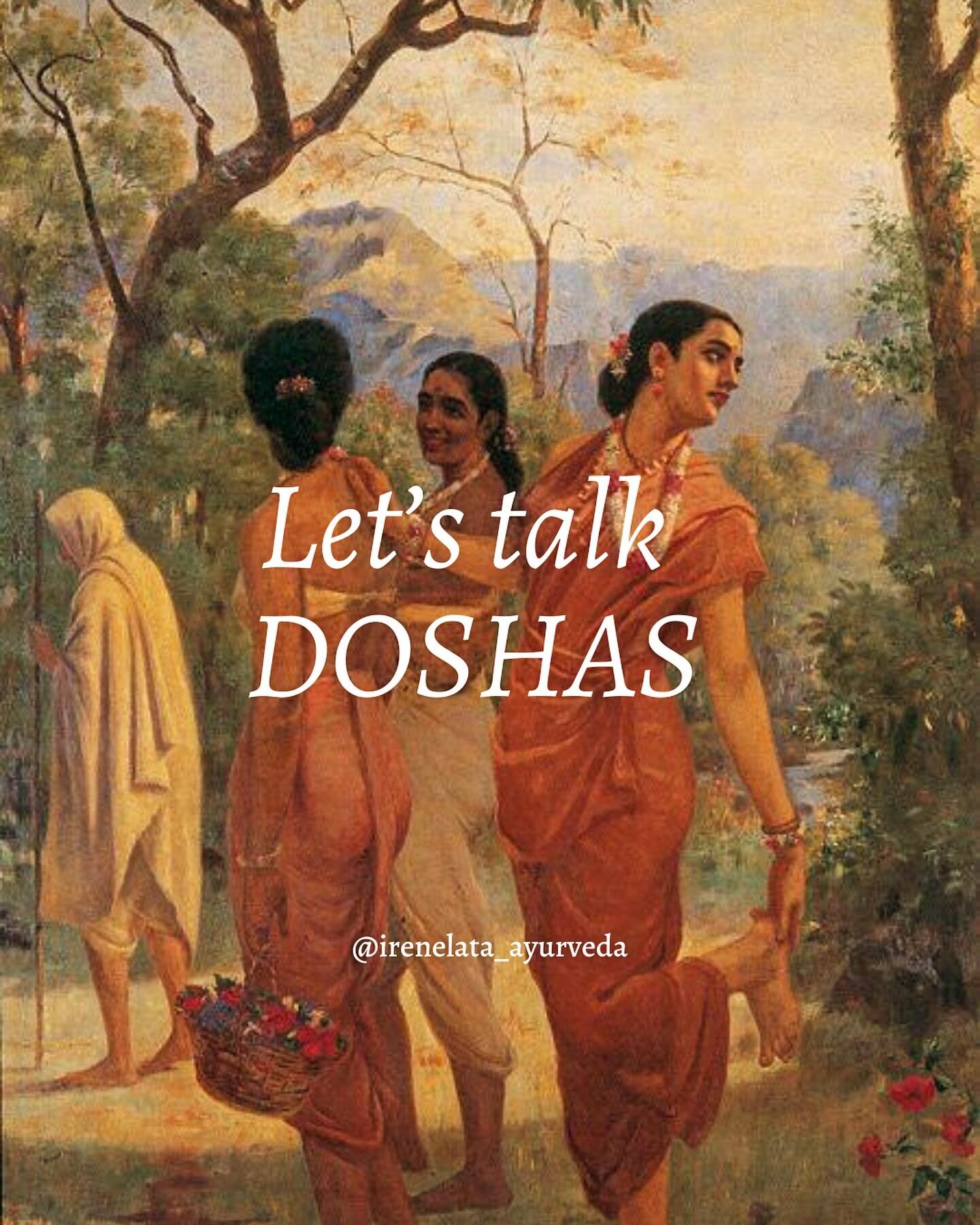 ✨Let&rsquo;s talk doshas✨

Anyone who starts learning about Ayurveda wants to know what their dosha is! 

The 3 doshas - vata, pitta, and kapha are a combination of the 5 elements (earth, water, fire, air, and ether).

Dosha refers to your mind/body/