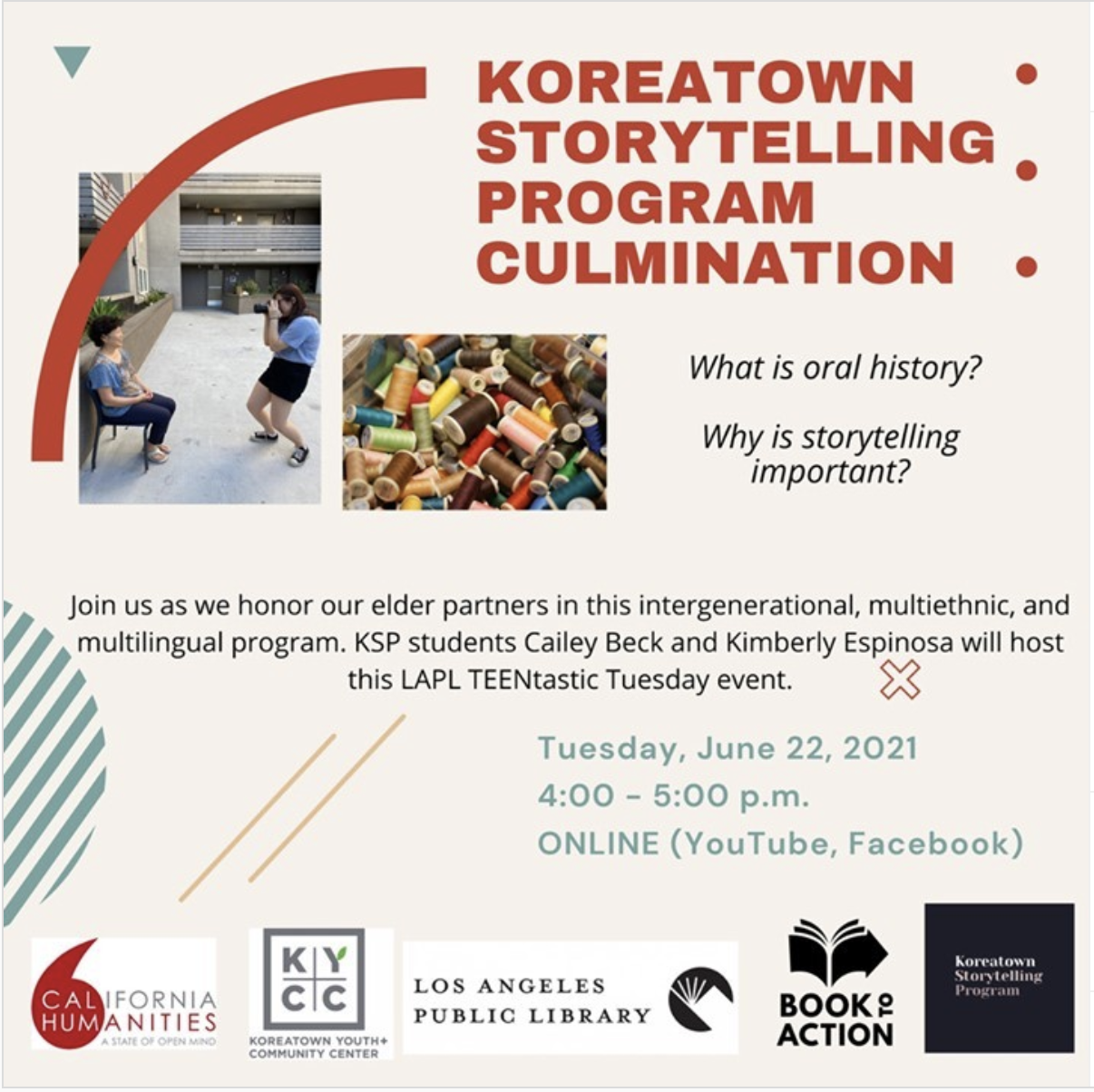 Koreatown Storytelling Program Culmination