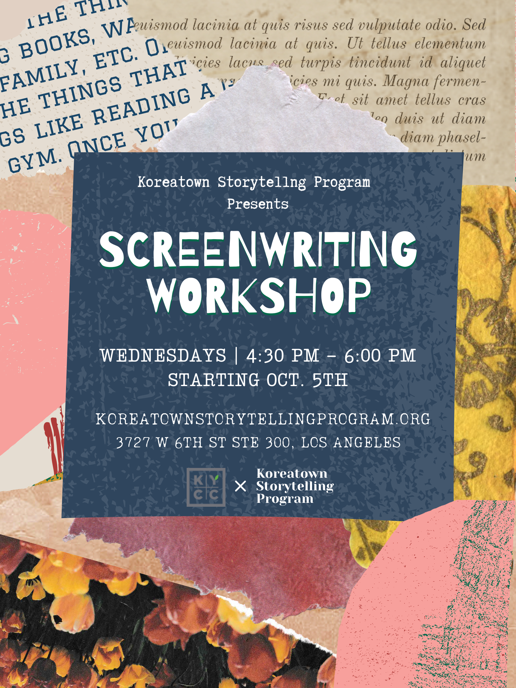 Apply for KSP’s Screenwriting Workshop