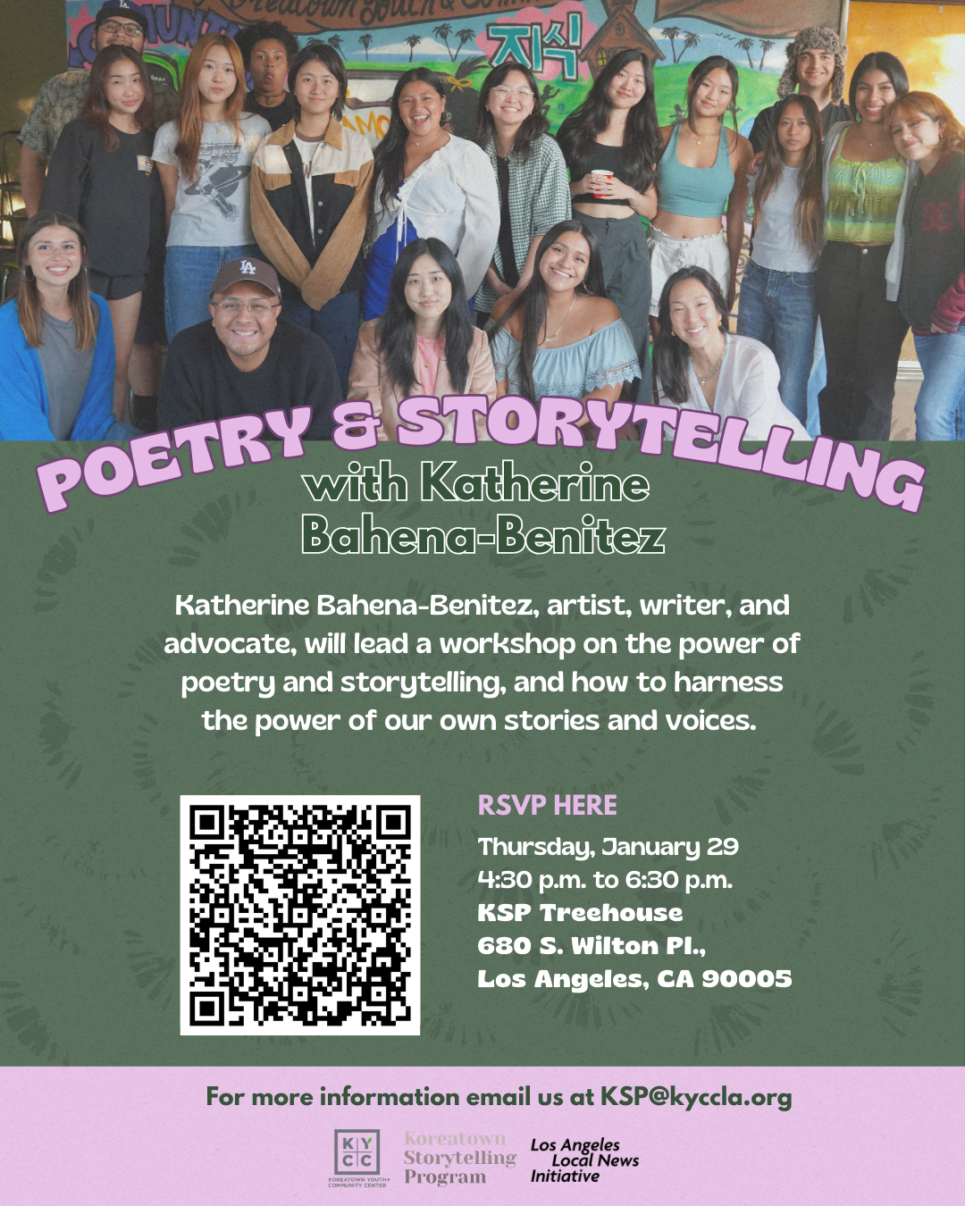 Poetry &amp; Storytelling Workshop with Katherine Bahena-Benitez
