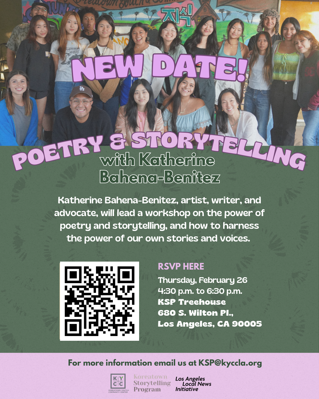 Poetry &amp; Storytelling Workshop with Katherine Bahena-Benitez