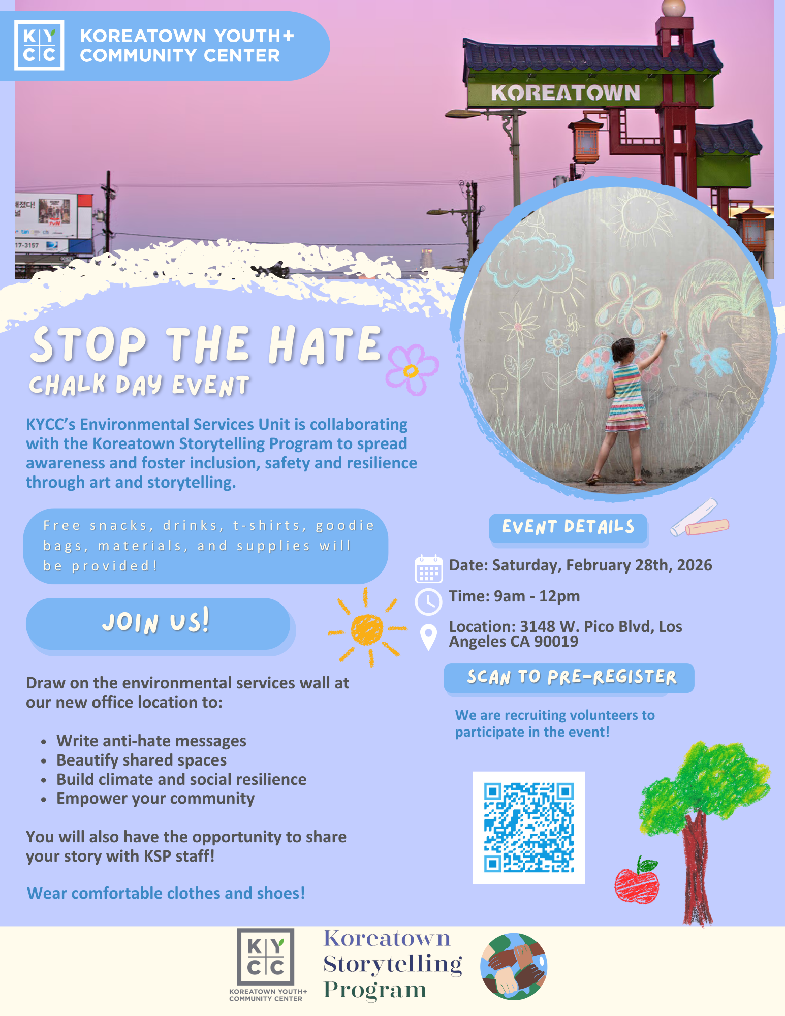 Stop the Hate Chalk Day Event