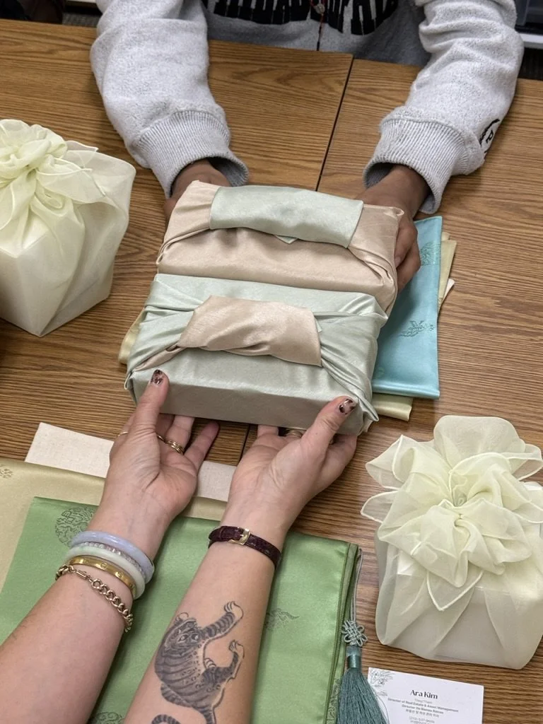 Learning Bojagi (Traditional Korean Gift Wrapping)