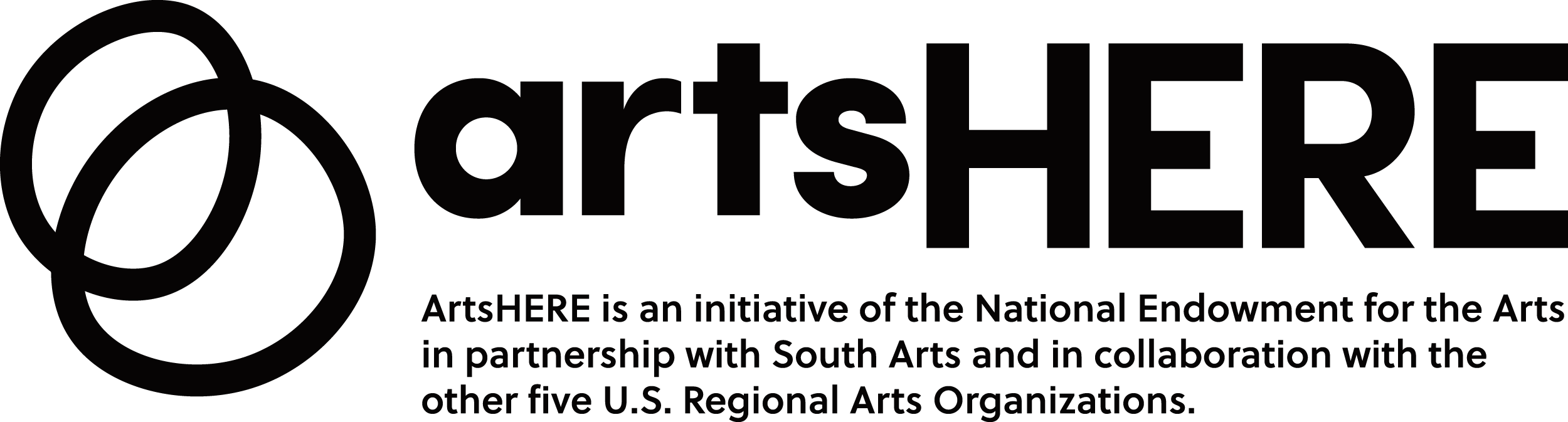 ArtsHERE Logo + Text BW.png