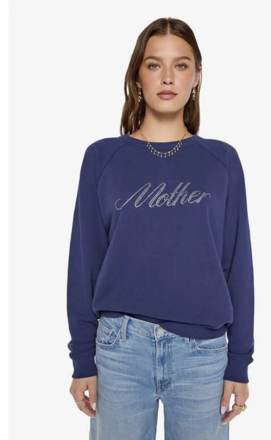Nouveau ! MOTHER Sweat The Biggie Concert Shine Time Mother Strass COMING SOON ! PRÉCOMMANDE !