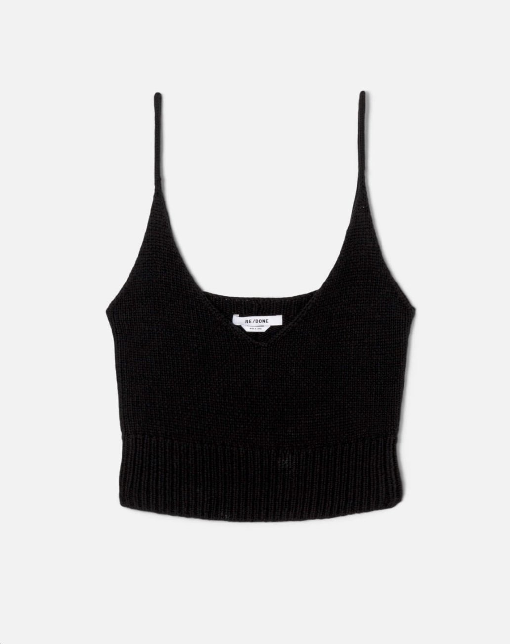 Nouveau ! RE/DONE Top Millie Cami Black PRÉCOMMANDE !