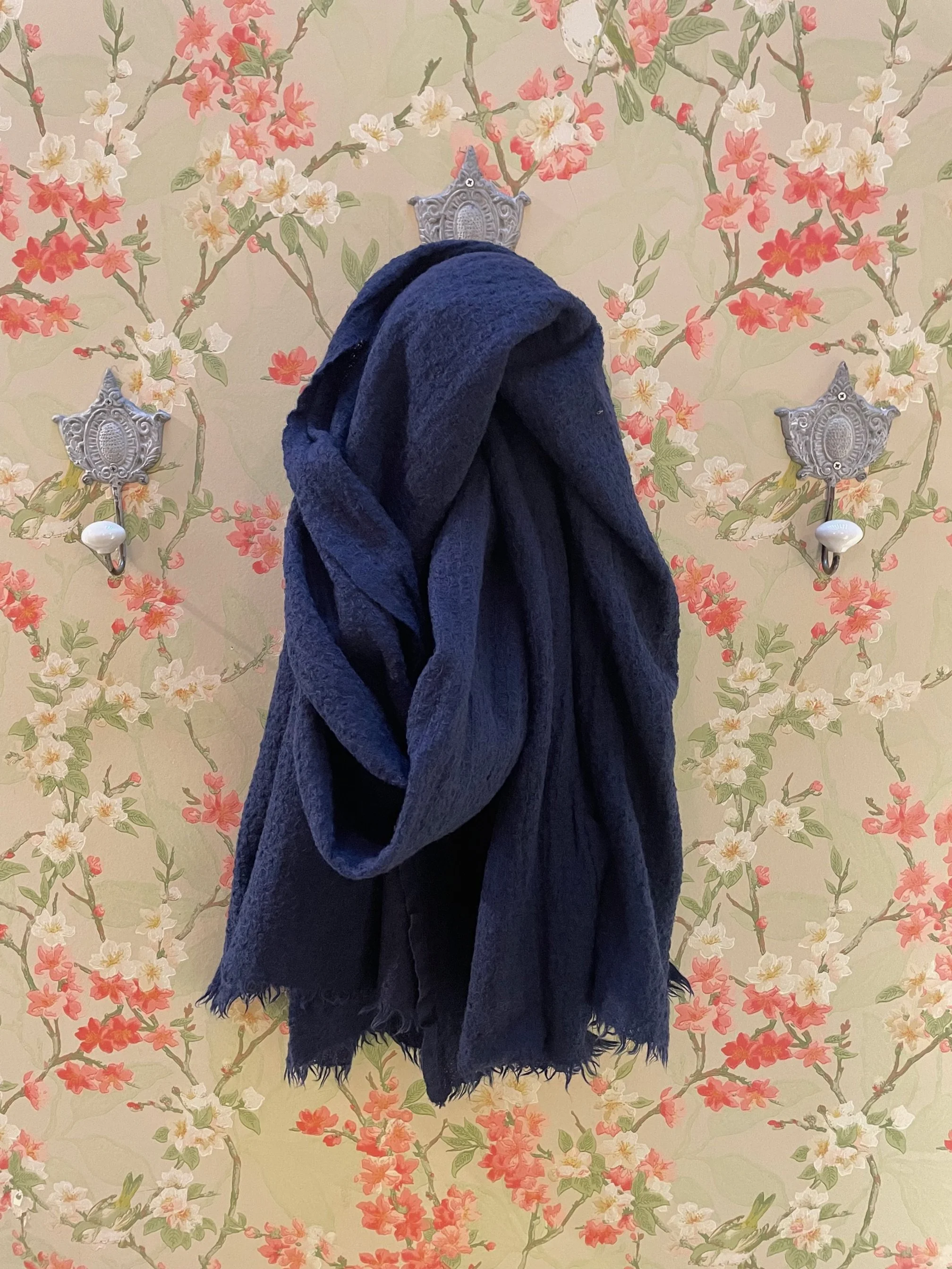 Nouveau ! LAURENCE BRAS Écharpe Towel Navy