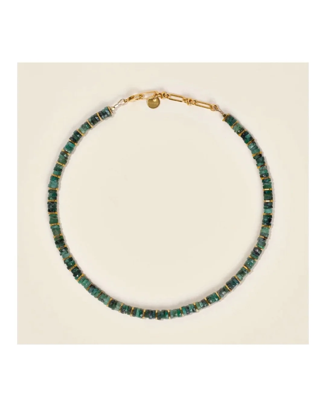 Nouveau ! UCCIANI Collier Lau Émeraude