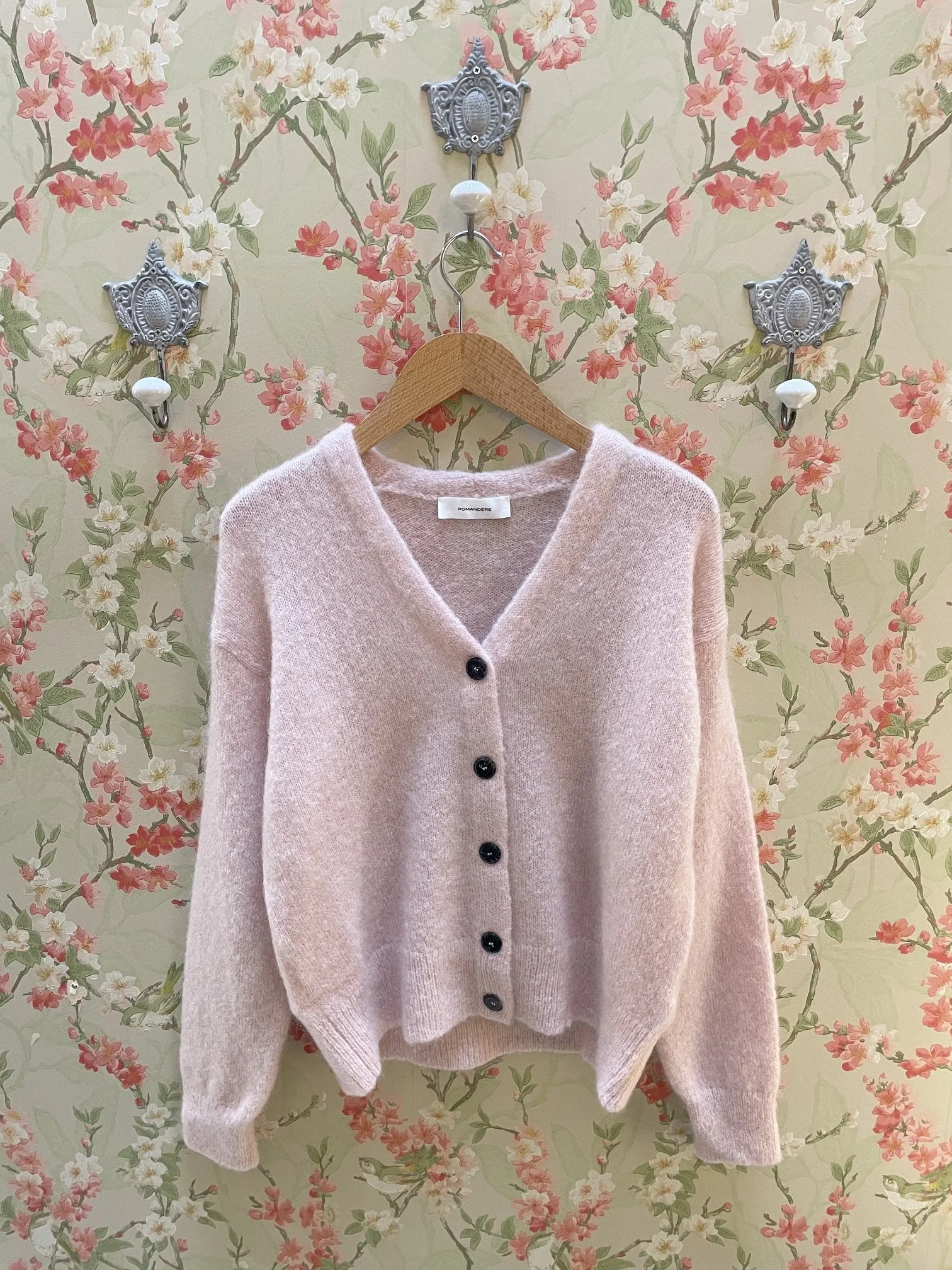 Nouveau ! POMANDÈRE Gilet Laine 8482 Antique Pink
