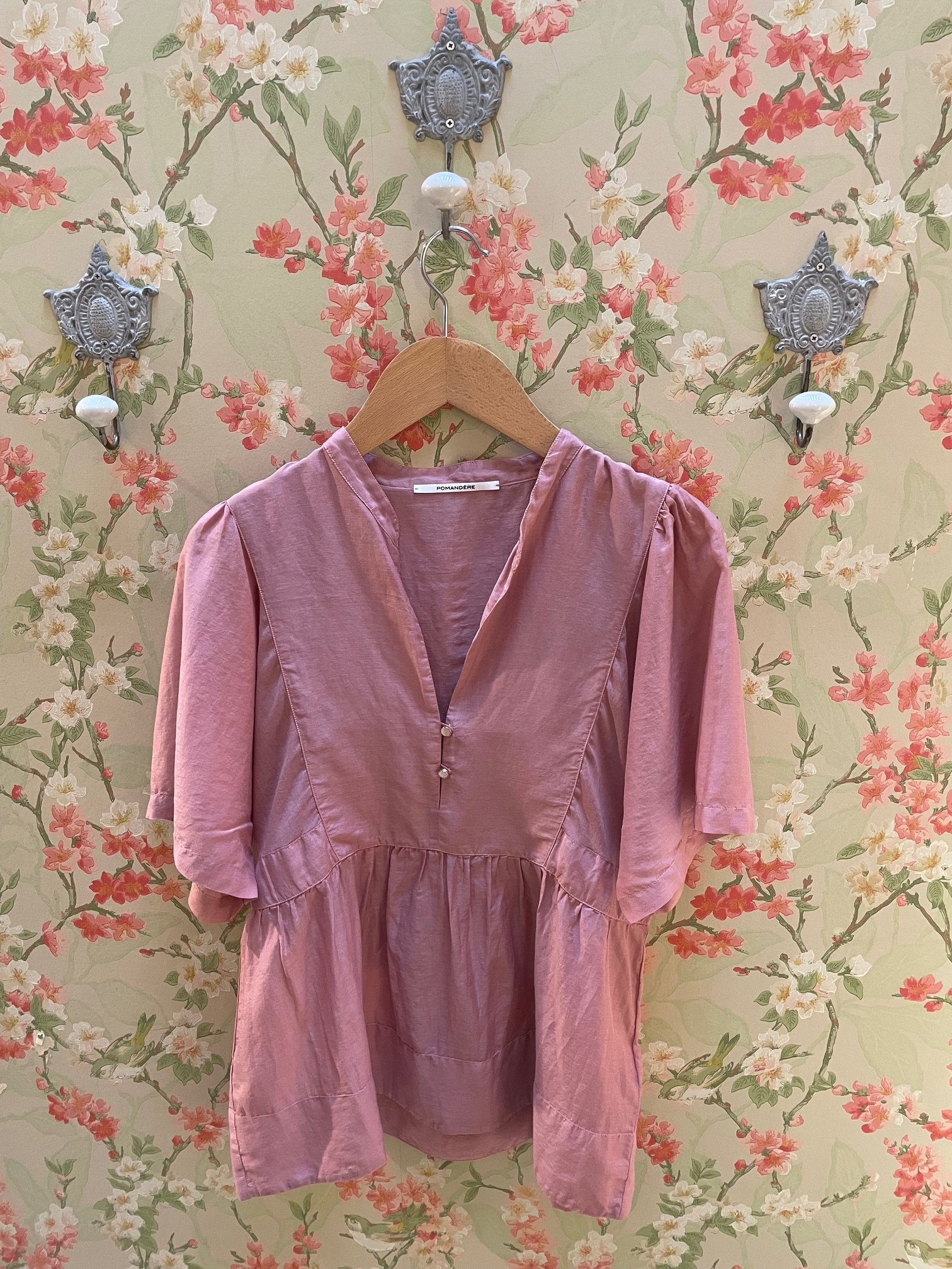 Nouveau ! POMANDÈRE Blouse 9496 Mauve