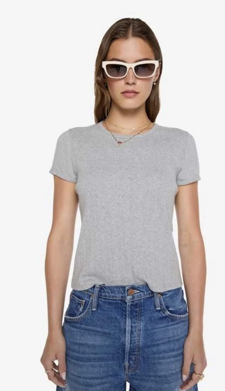 Nouveau ! MOTHER T-shirt The Itty Cutie Heather Grey COMING SOON ! PRÉCOMMANDE !