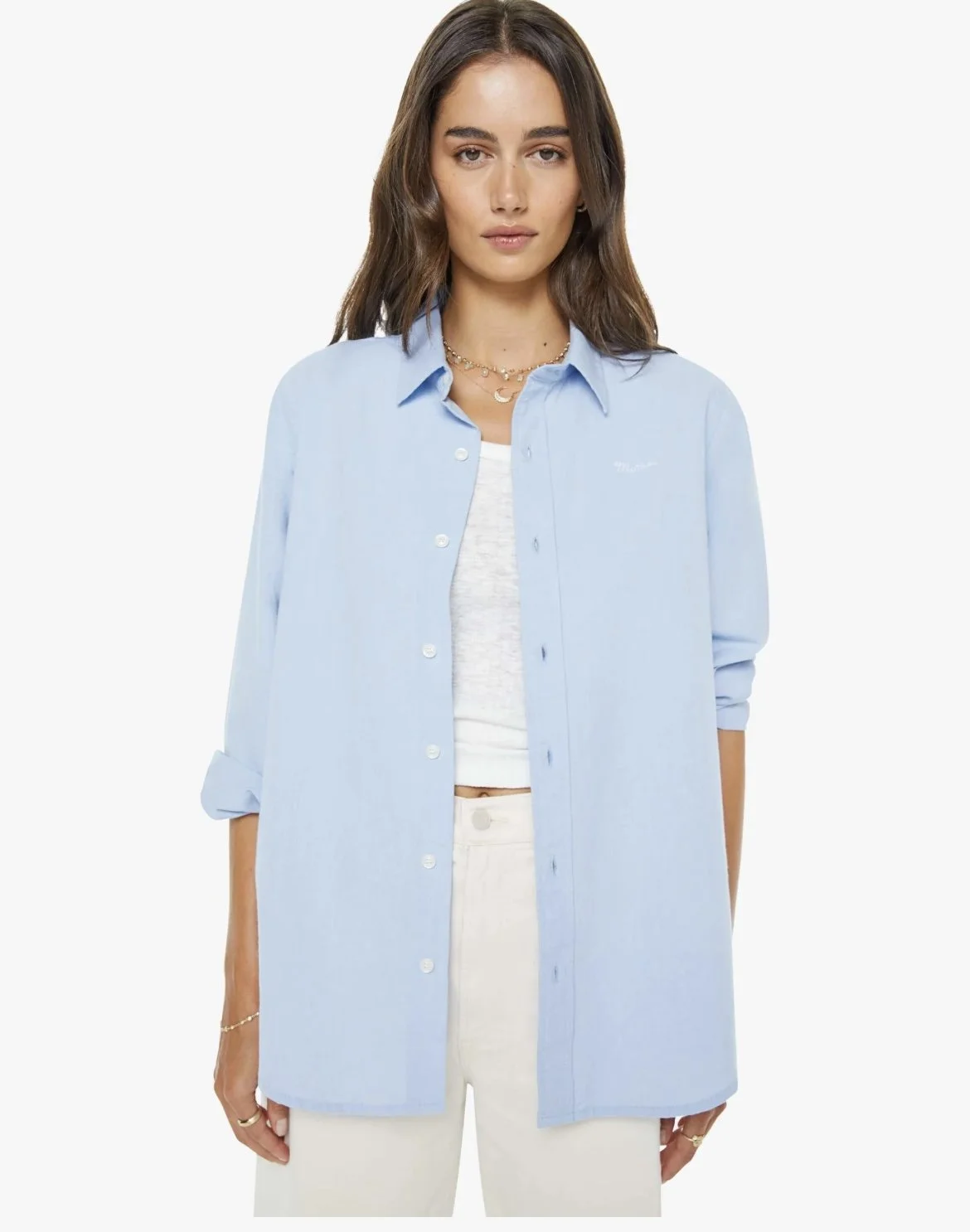 Nouveau ! MOTHER Chemise The Bestie Light Blue PRÉCOMMANDE !