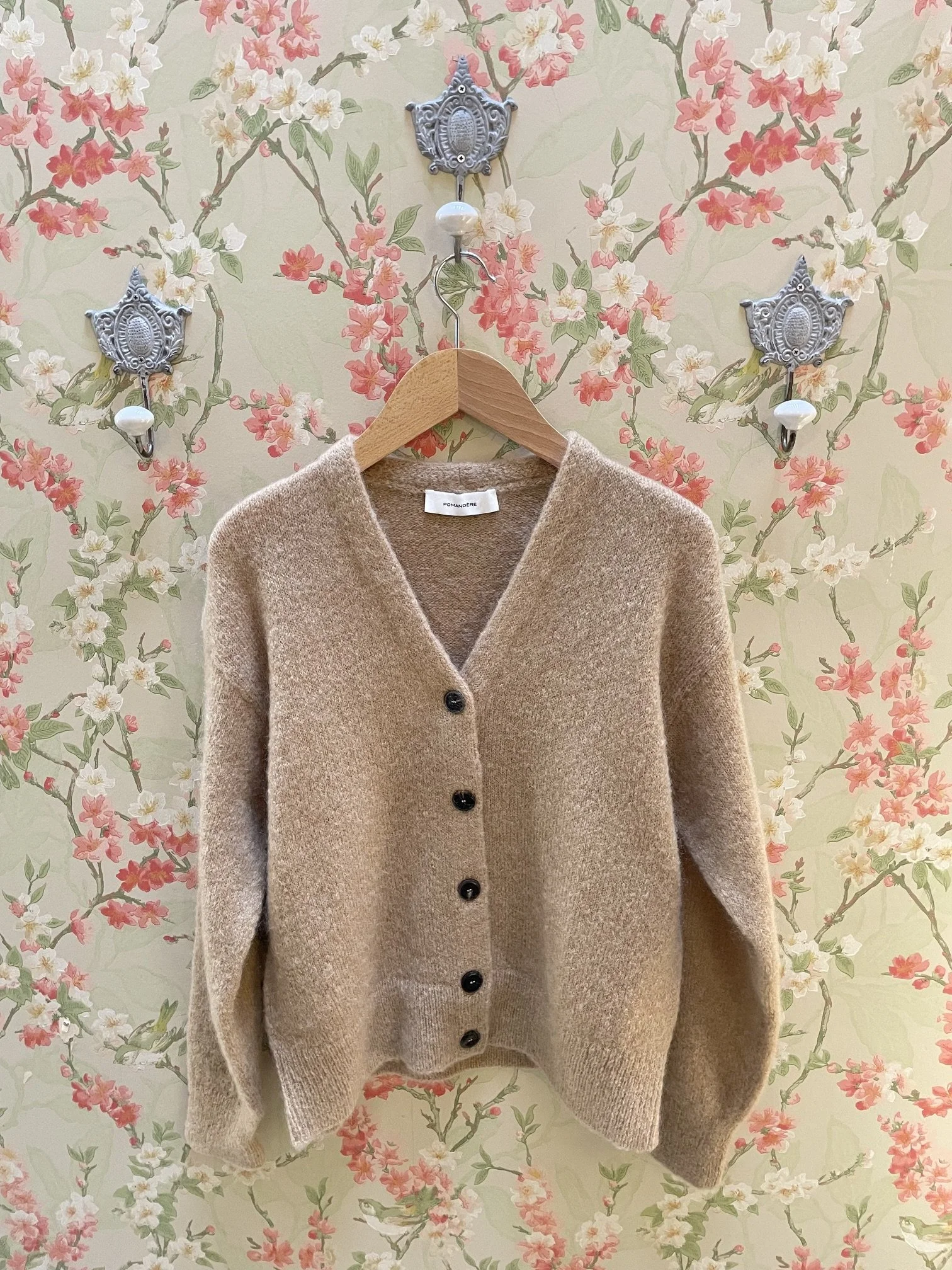Nouveau ! POMANDÈRE Gilet Laine 8482 Sable