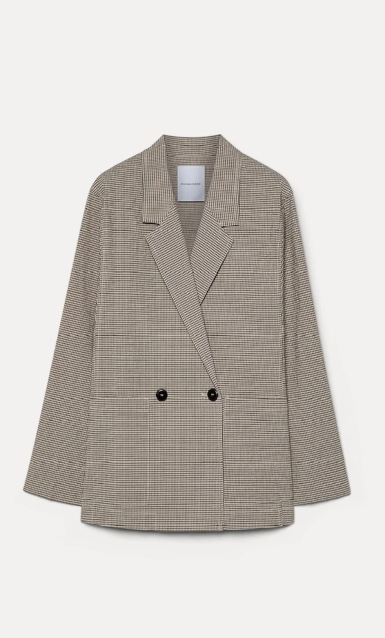 Nouveau ! POMANDÈRE Veste Petits Carreaux Chalk PRÉCOMMANDE !
