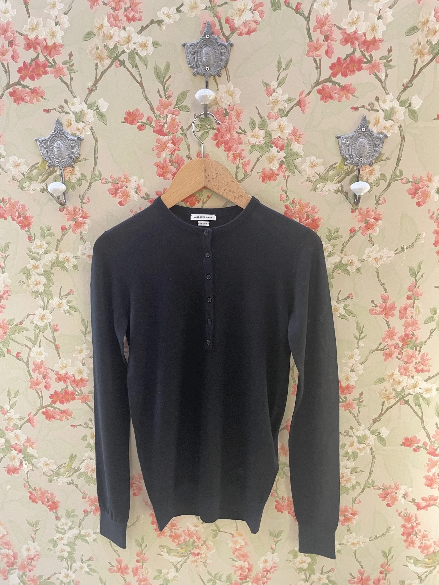 Nouveau ! LAURENCE BRAS Pull Cendre Noir