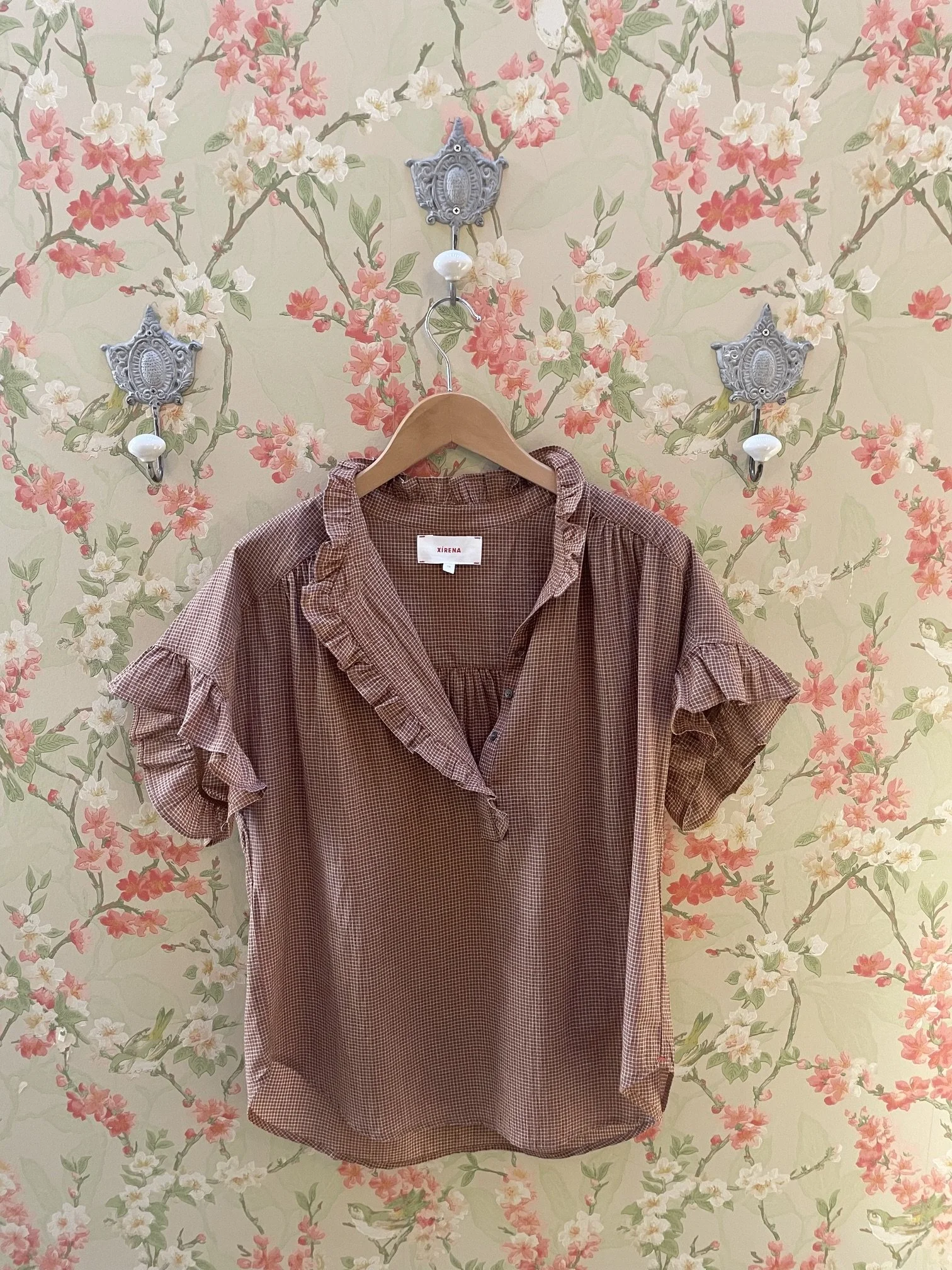 Nouveau ! XIRENA Blouse Brie Ginger Brown