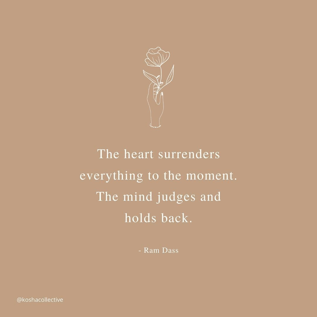Presence &gt; Pressure ✨

Practice dropping into the heart, and resist the urge to compare this year to other years, yourself to others, etc. Be here now. 

Worth trying - over and over. ❤️ 

#acceptance #surrender #heart #ramdass #yegyoga #yegfitnes