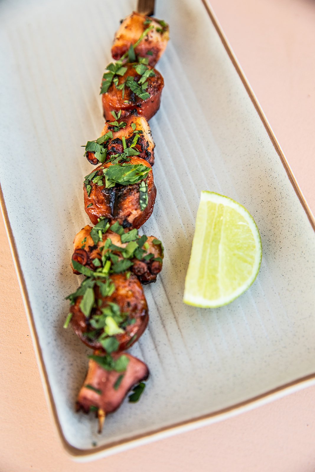 Octopus &amp; Chorizo Skewer $20