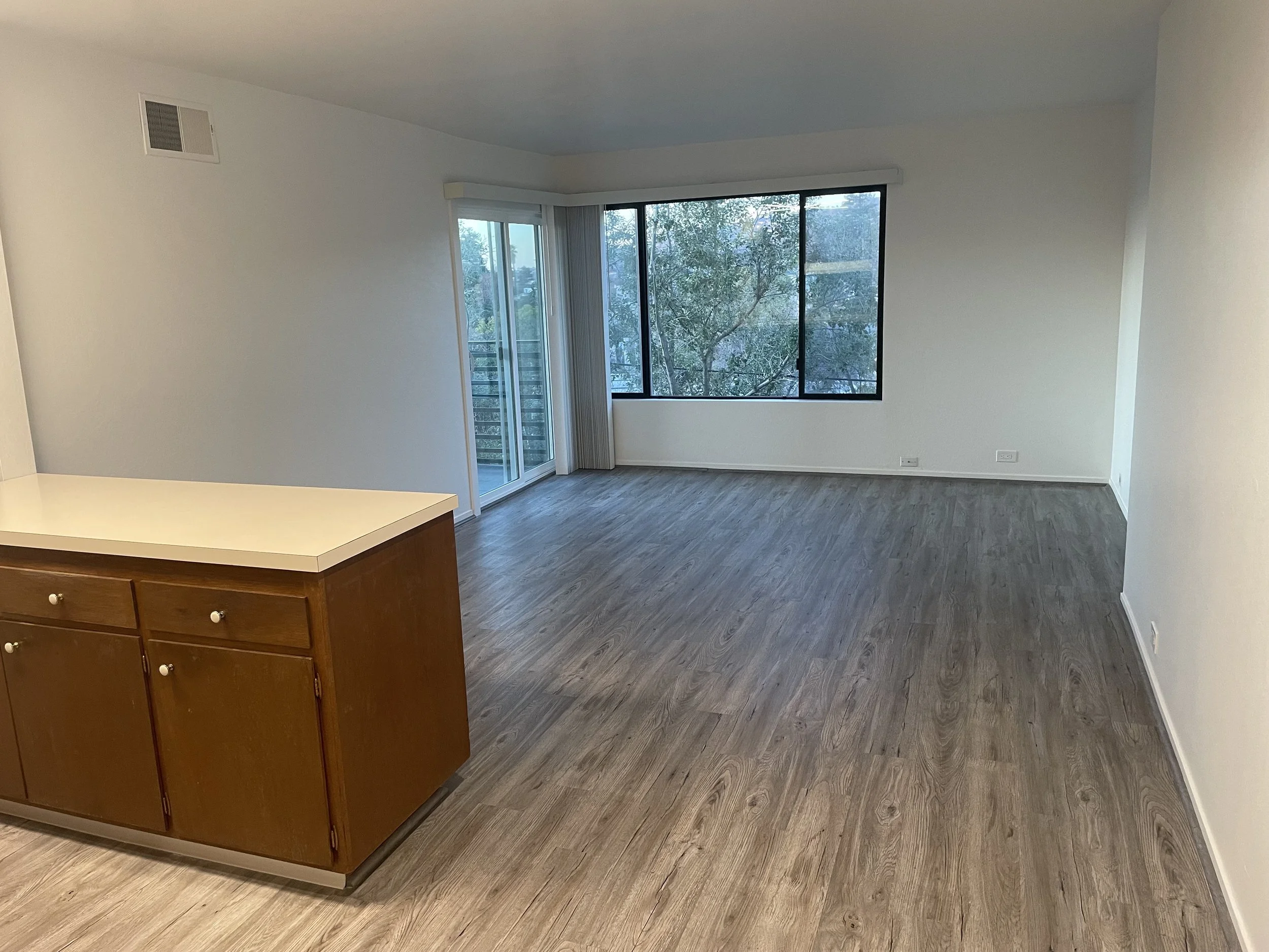 Living Space that leads to balcony