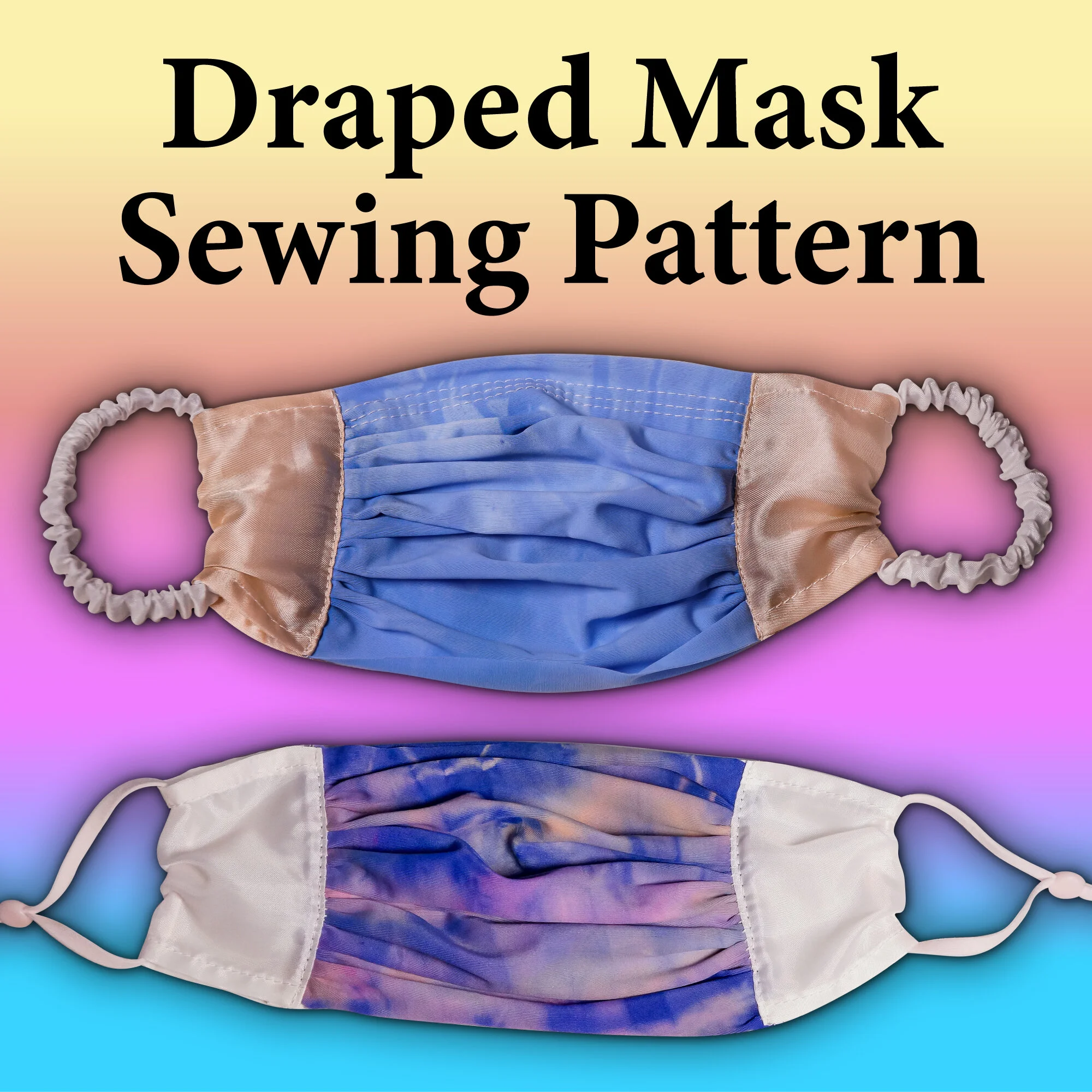 Draped Mask with Scrunchie Ear Loops