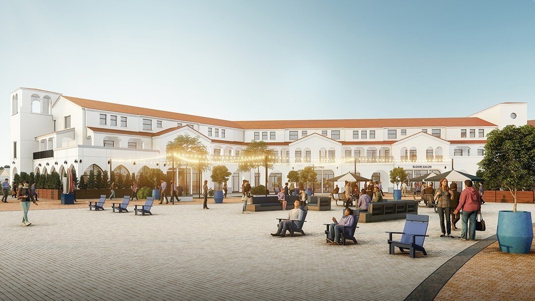 The weather is beautiful, and the renders are on point. Loving this digital &quot;after&quot; of a courtyard revitalization, and can't wait to see it come to life!