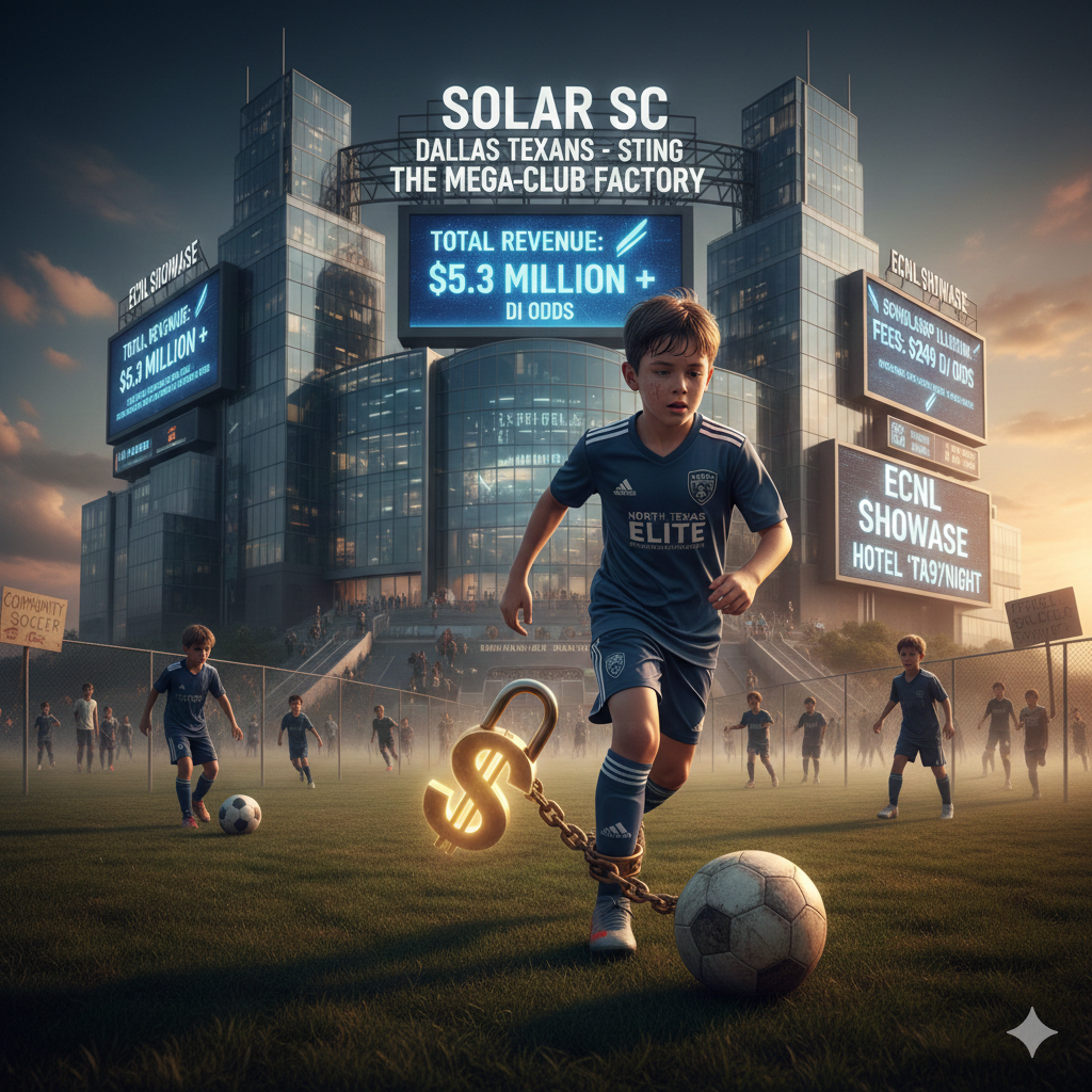 Selling the Dream, Funding the Machine: An Analysis of Scholarship Rhetoric vs. Statistical Probability in Elite Soccer Clubs.