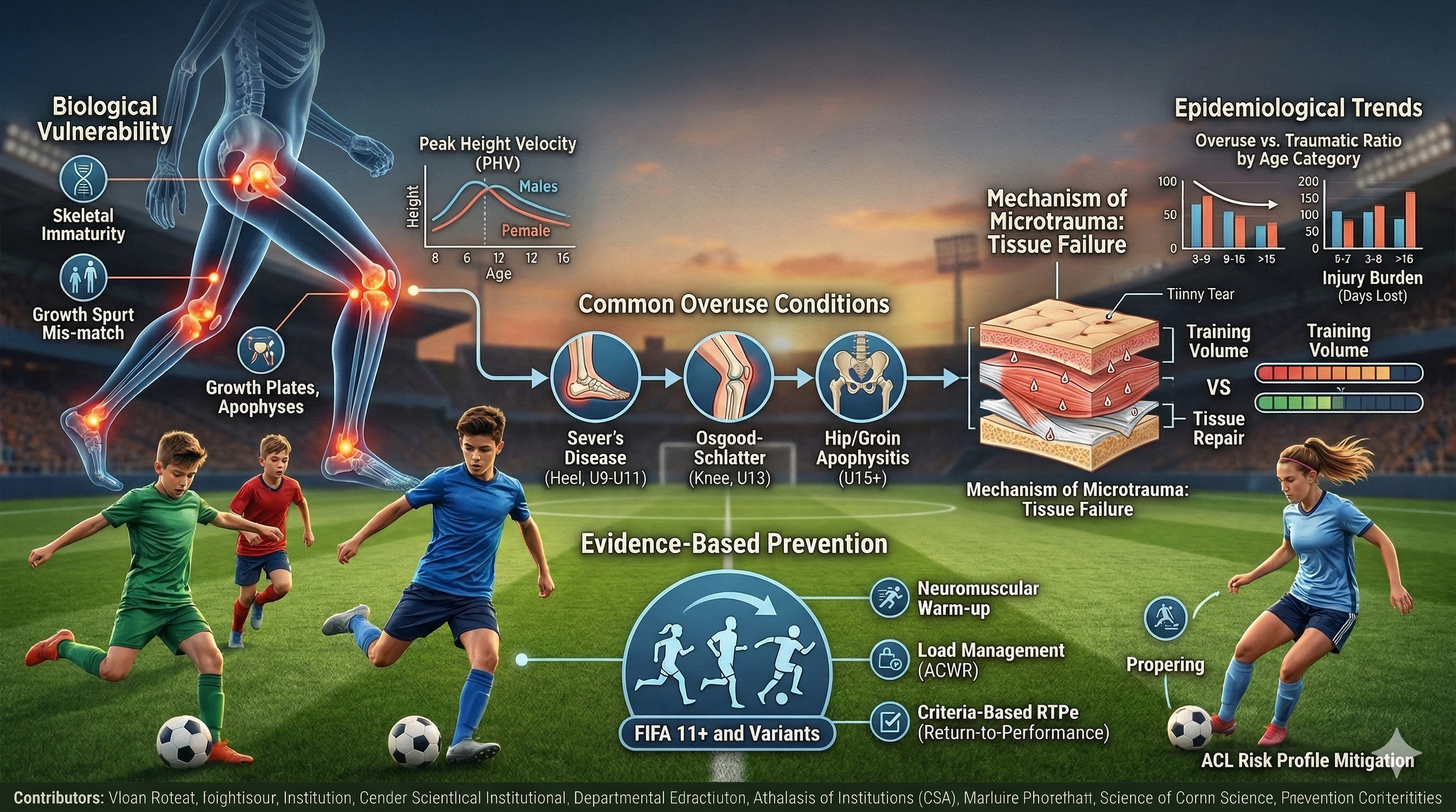 Comprehensive Analysis of Overuse Injuries in Youth Soccer: Biological, Epidemiological, and Preventive Perspectives
