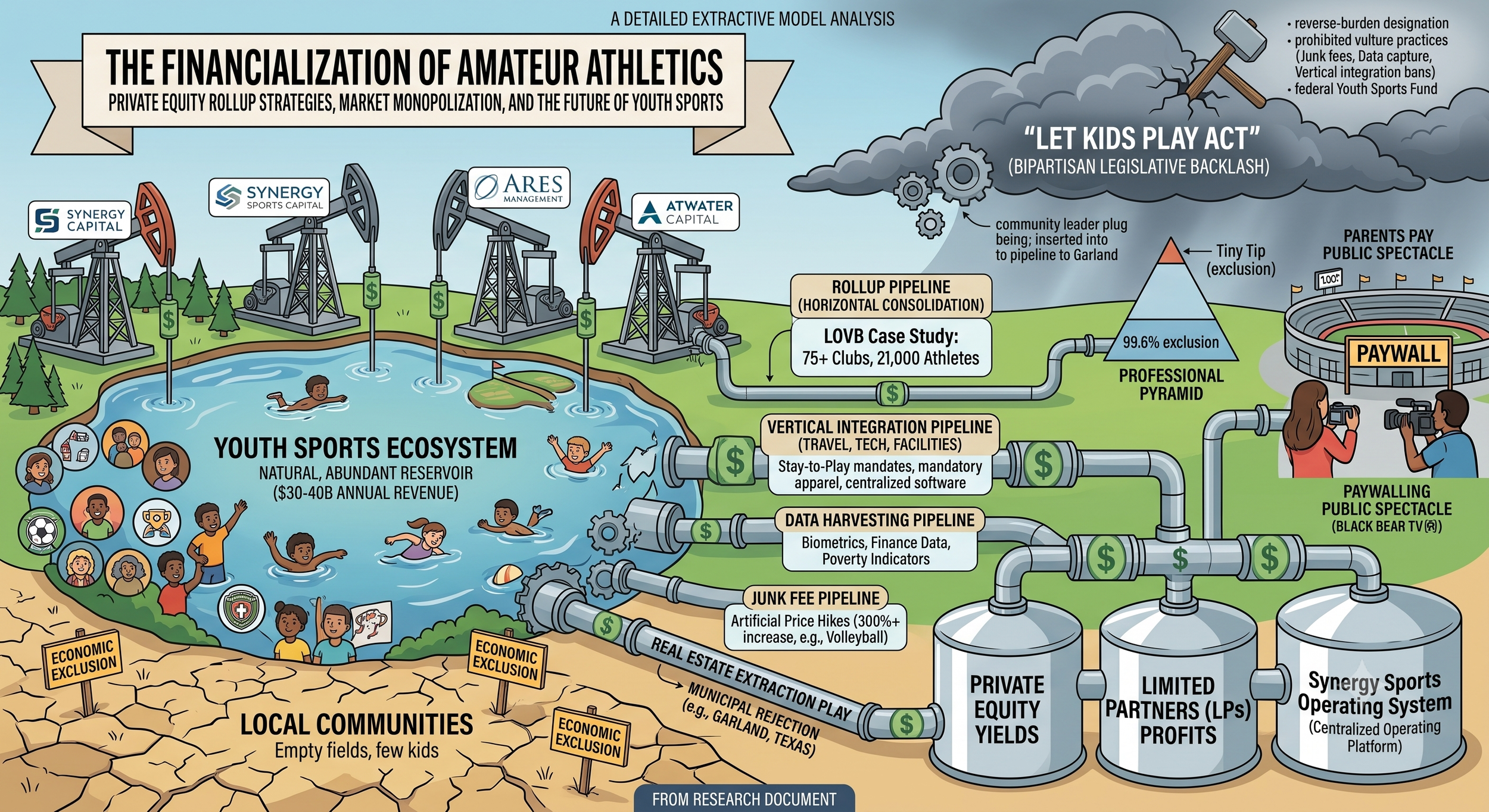 The Financialization of Amateur Athletics: Private Equity Rollup Strategies, Market Monopolization, and the Future of Youth Sports