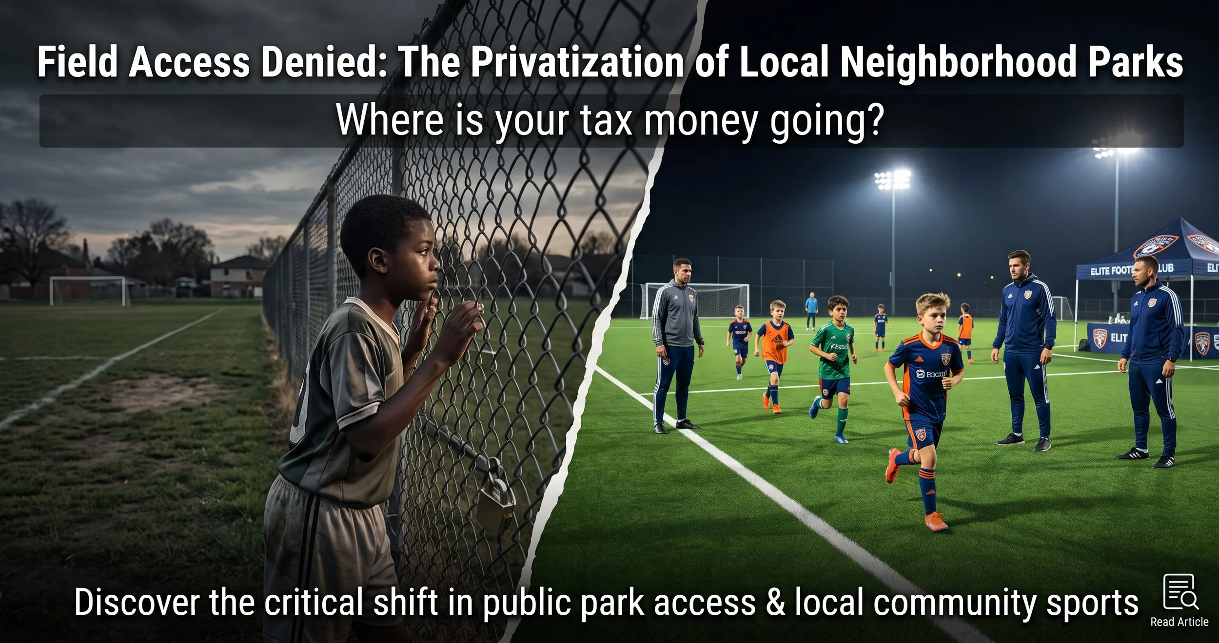The Locked Pitch: How Your Taxpayer Money Is Crowding Kids Out of Local Parks &amp; Schools Sports 