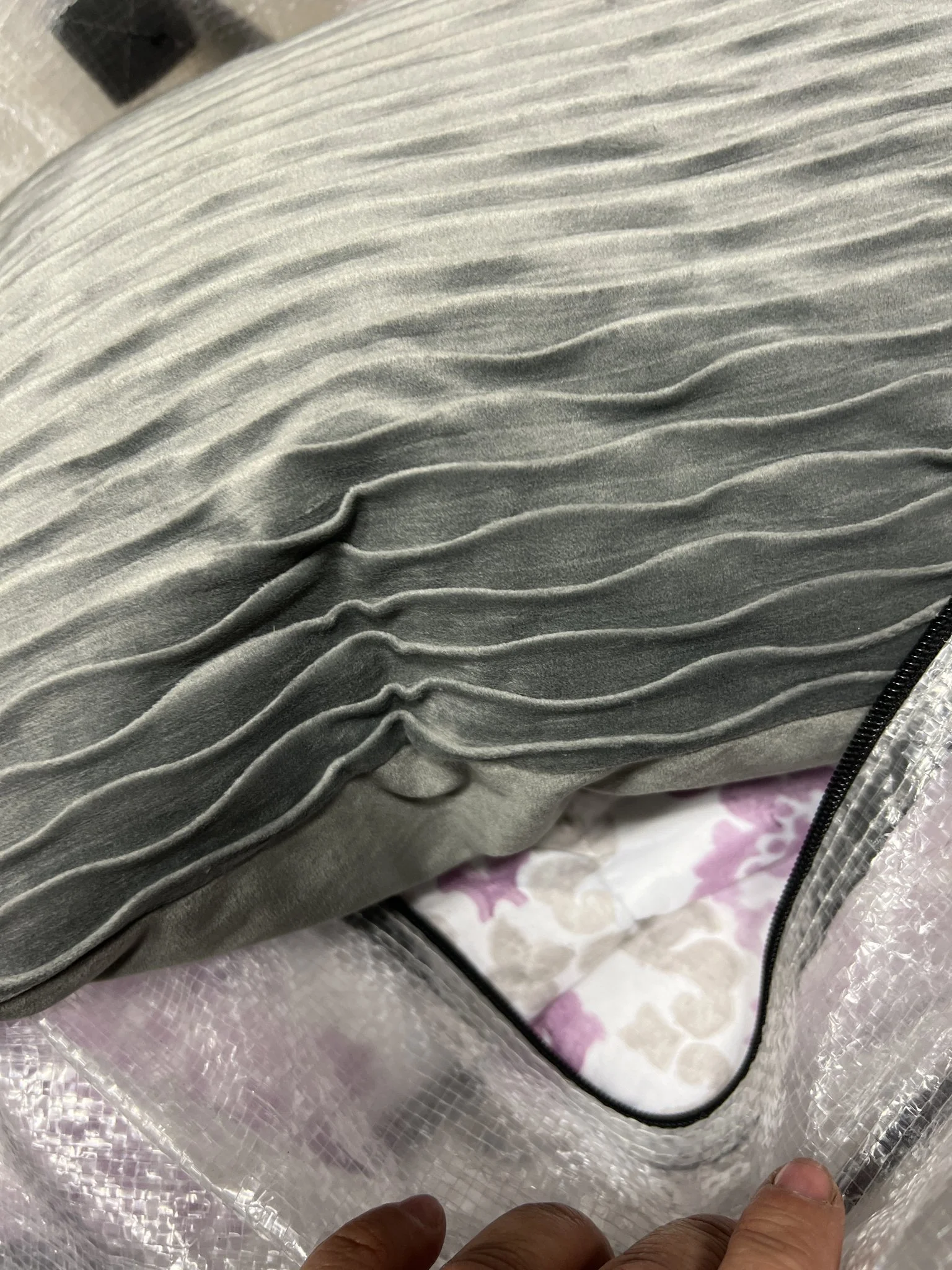 {T009} Youth Twin - Lilac, Grey + White