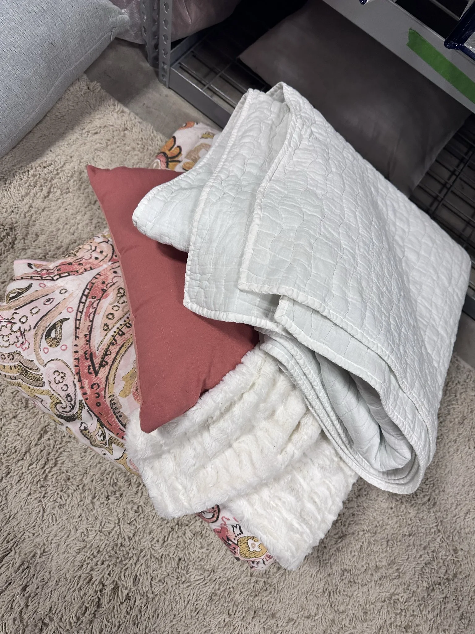 {T012} Youth Twin - Pink, Coral + Cream Pattern