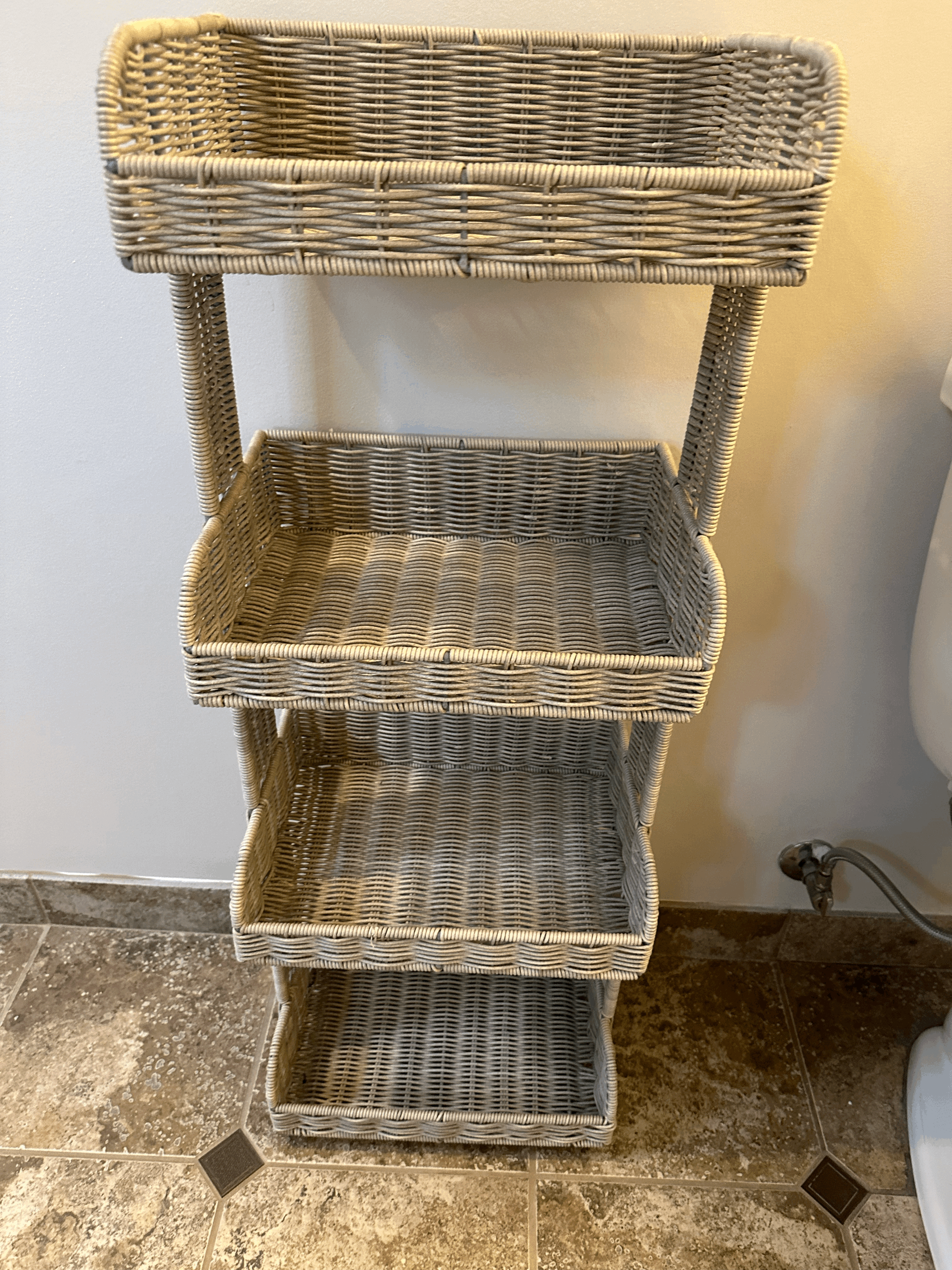 Rattan Organizing Shelf