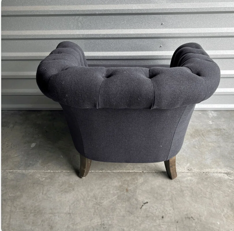 Navy Tufted Chair World Market Trellis Group