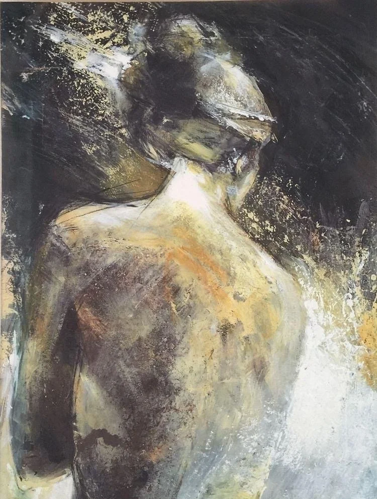 Large Canvas Back of Woman