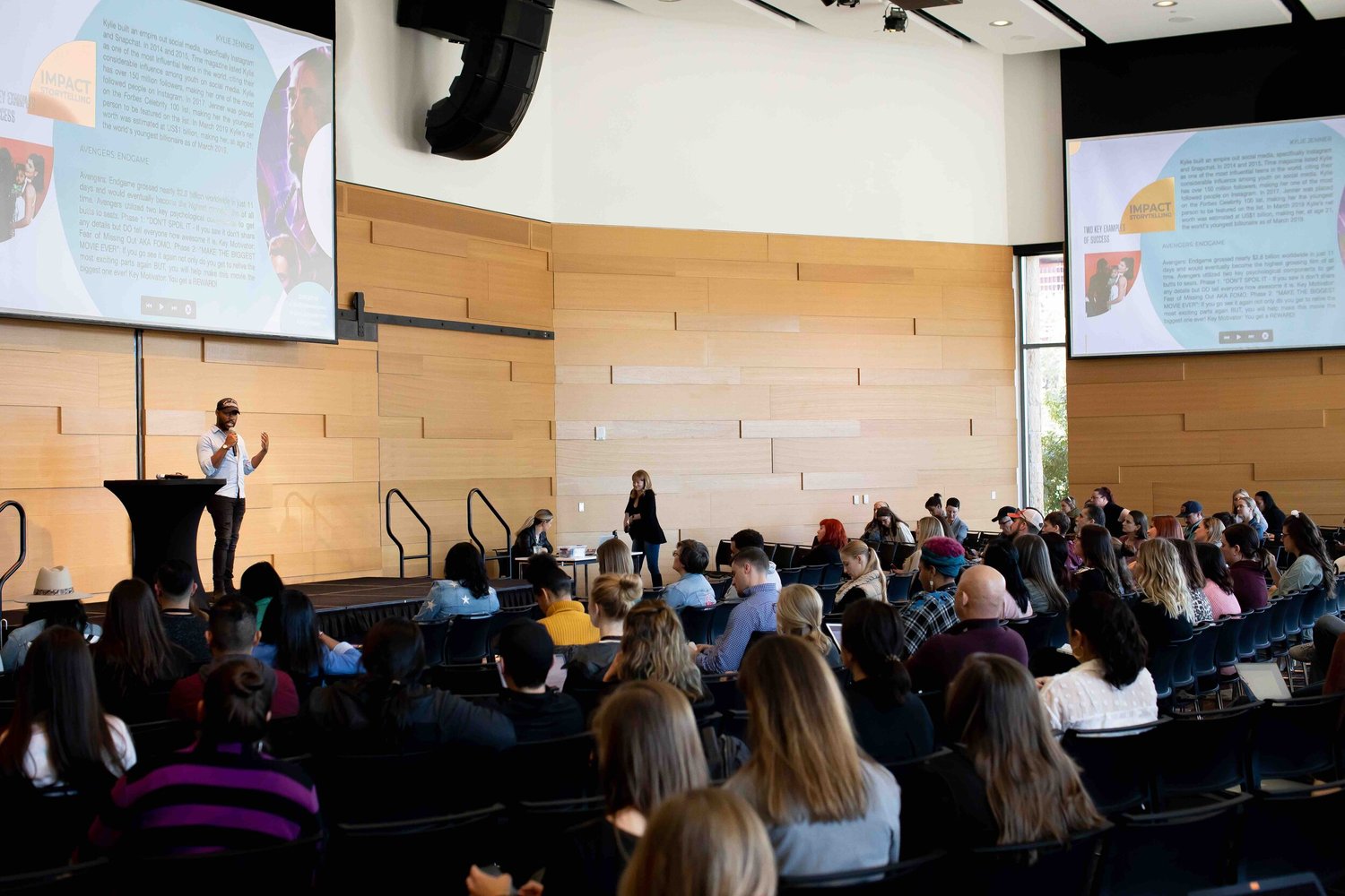 CJ Johnson speaking at Social Media Week