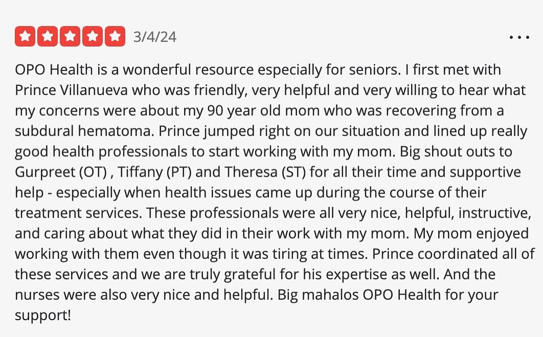 Thank you J.A. for sharing your experience on #yelp. Mahalo 🌸