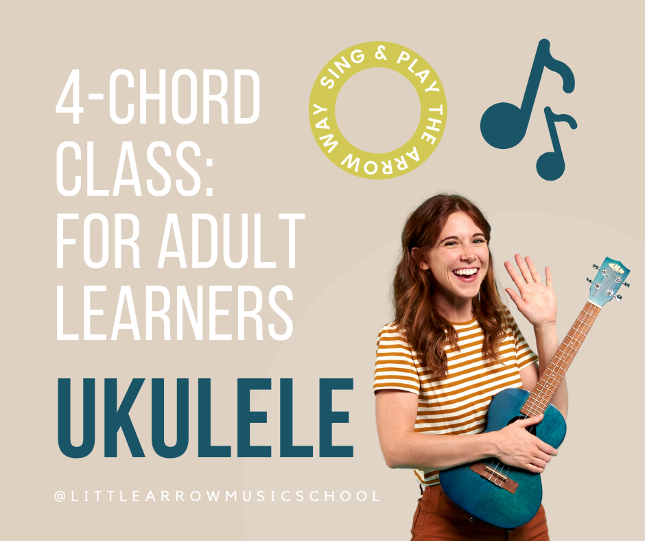 4 Chord Class: Online Ukulele for Adult Learners — Emily Arrow - Children's  Music & Books
