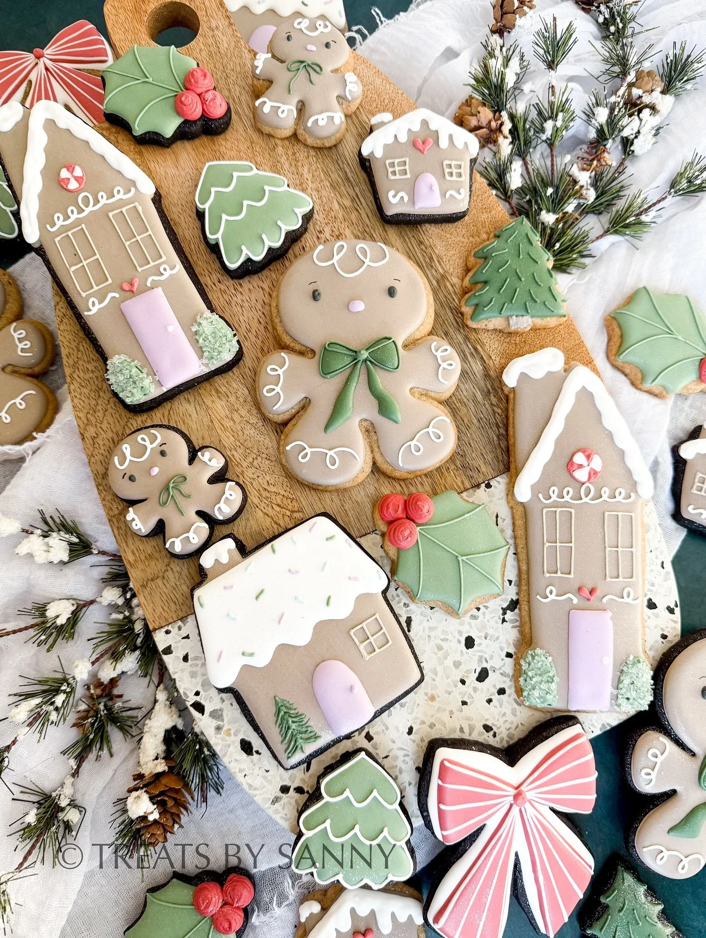 Hello December! 🎄✨ The official countdown to Christmas is ON, and I&rsquo;m kicking it off with the sweetest little gingerbread neighborhood! From gingerbread men to tiny houses, my kitchen officially smells like Christmas! Tis the season to be joll