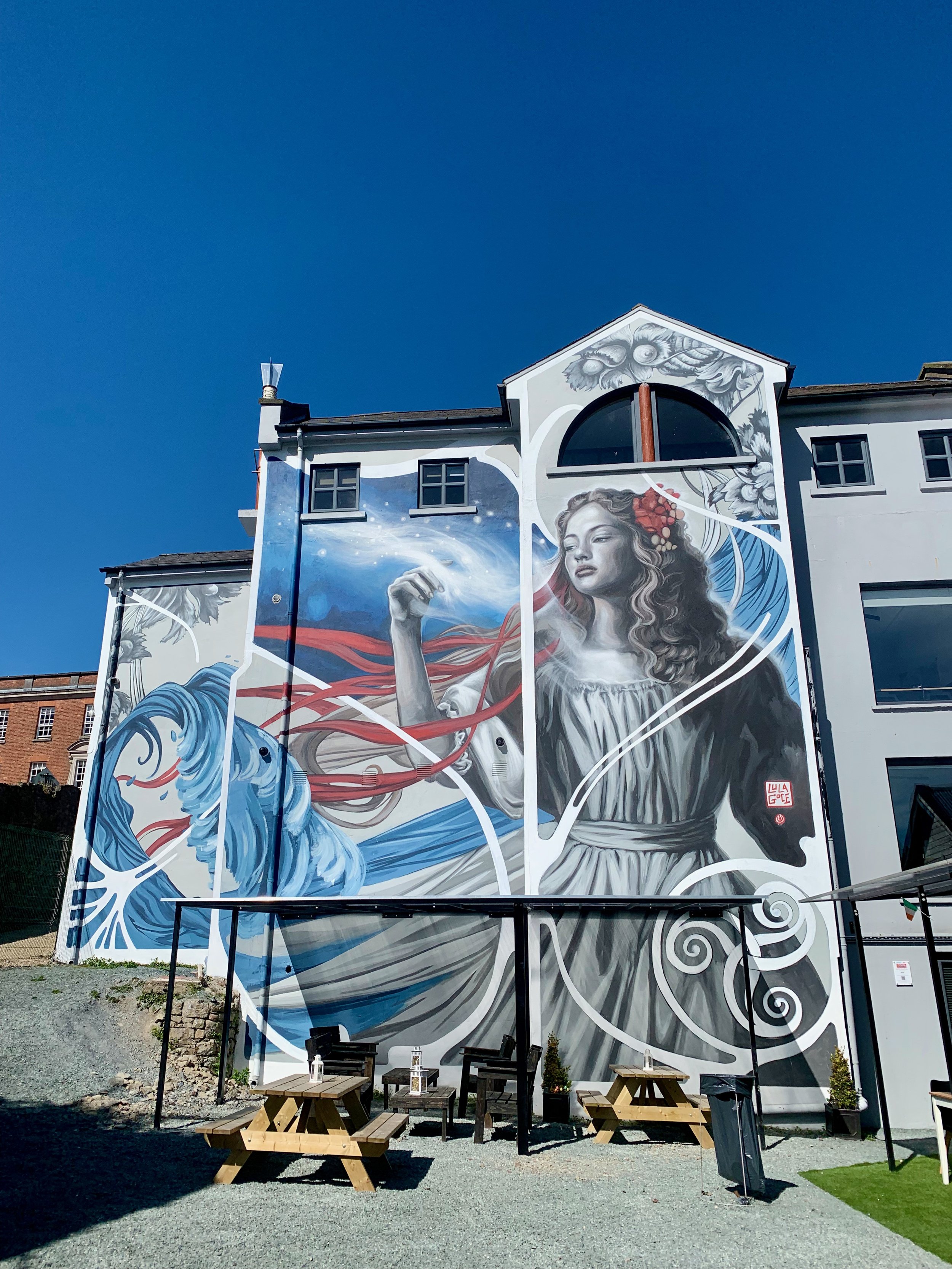 Drogheda's Boann (Bóinn) mural